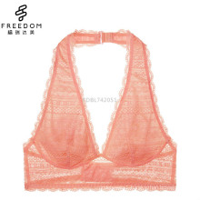 china wolesale and custimozed sexy girls preteen soft lace halter backless bralette underwear bra